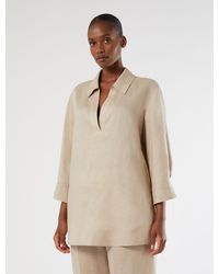 Marina Rinaldi - Tunique En Toile De Lin - Lyst