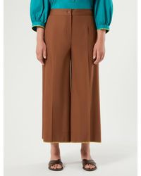 Marina Rinaldi - Cropped-Hose Aus Baumwoll-Popeline - Lyst