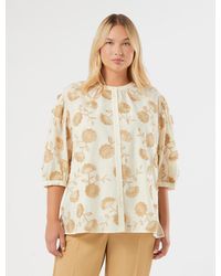 Marina Rinaldi - Chemise En Mousseline Brodée - Lyst