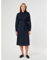 Marina Rinaldi - Kleid Aus Baumwollpopeline - Lyst