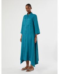 Marina Rinaldi - Robe-Chemise En Toile De Lin - Lyst