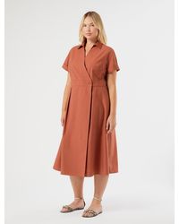 Marina Rinaldi - Robe En Toile De Coton - Lyst