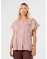 Marina Rinaldi - Chemise En Toile De Lin Et Soie - Lyst