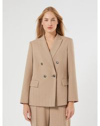 Marina Rinaldi - Veste Blazer À Double Boutonnage En Sergé - Lyst