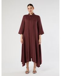 Marina Rinaldi - Robe-Chemise En Toile De Lin - Lyst