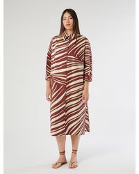 Marina Rinaldi - Robe-Chemise En Popeline De Coton - Lyst