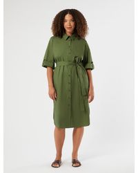 Marina Rinaldi - Robe En Popeline De Coton - Lyst