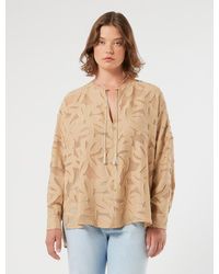 Marina Rinaldi - Chemisier En Fil Coupé De Viscose - Lyst