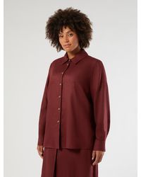 Marina Rinaldi - Hemdbluse Aus Leinen - Lyst