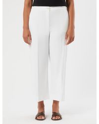 Marina Rinaldi - Cropped-Hose Aus Baumwollgabardine - Lyst