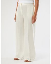 Marina Rinaldi - Pantalon Large En Pur Lin - Lyst