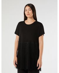 Marina Rinaldi - T-Shirt En Jersey Interlock - Lyst