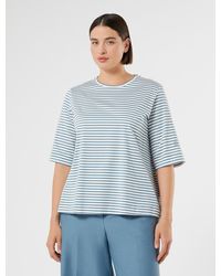 Marina Rinaldi - T-Shirt En Jersey De Coton - Lyst