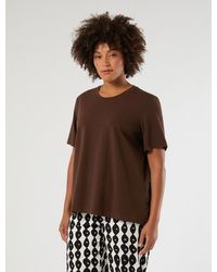 Marina Rinaldi - T-Shirt Aus Jersey Und Popeline - Lyst