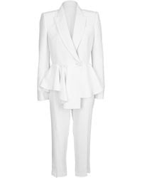 alexander mcqueen white suit