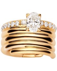 Repossi Oval Diamond Blast Ear Cuff - Metallic