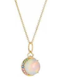 Devon Woodhill Moonstone Opal Rainbow Charm - Multicolour