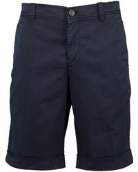 Brunello Cucinelli Flat Front Cuffed Short - Blue