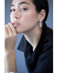 Monica Rich Kosann Rock Crystal Earrings - Metallic