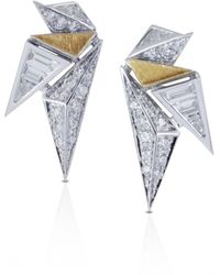 Kavant & Sharart Diamond Origami Earrings - Multicolour