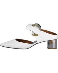 Proenza Schouler Vinci Point Toe Tie Mule - White