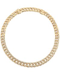 Sara Weinstock Lucia Large Diamond Link Chain Necklace - Metallic