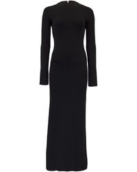 Galvan London Athena Pearl Dress - Black