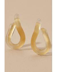 Alexis Bittar Gold Twist Hoop Earrings - Metallic