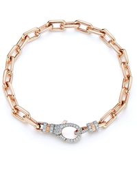 WALTERS FAITH Clive Diamond Clasp Chain Link Bracelet - Metallic
