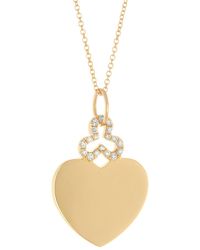 Devon Woodhill Diamond Heart Charm - Multicolour