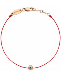 RedLine Pure Diamond Red Cord Bracelet - Metallic