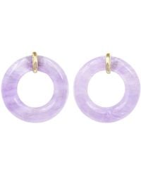 Bondeye Amethyst Jelly Munchkin Earrings - Purple