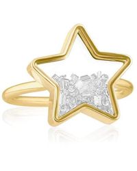 Moritz Glik Baby Star Shaker Ring - Metallic