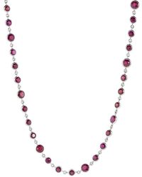 Bayco Ceylon And Yellow Sapphire Diamond Necklace - Metallic