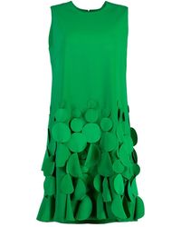 Catherine Regehr Sleeveless Jewel Neck Dress - Green