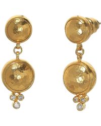 Gurhan Amulet Drop Earrings - Metallic