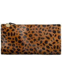 clare v calf hair clutch