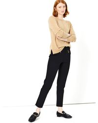 slim fit ankle grazer trousers
