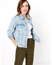 marks and spencer oversized denim jacket