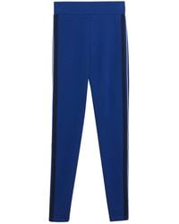 Marks & Spencer Side Stripe High Waisted Leggings - Blue