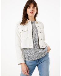 white denim jacket marks and spencer