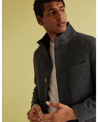 m&s mens winter overcoats