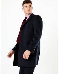marks and spencer's men's overcoats