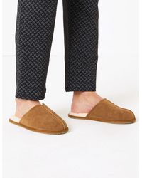 marks and spencer's men's slippers