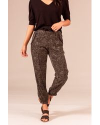 Marrakech Harmony Printed Cupro Jogger - Brown