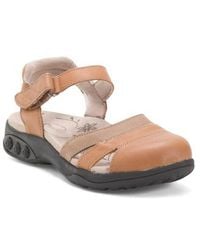 Marshalls - Leather Camille Comfort Wedge Mules For - Lyst
