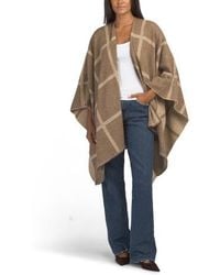Marshalls - Wide Window Pane Ruana For - Lyst