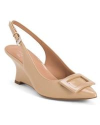 Marshalls - Patent Leather Vista Slingback Wedge Heels For - Lyst