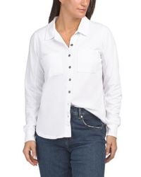 Marshalls - Two Chest Pocket Button Front Long Sleeve Shirt For - Lyst