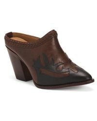 Marshalls - Leather Decorative Overlay Mules For - Lyst